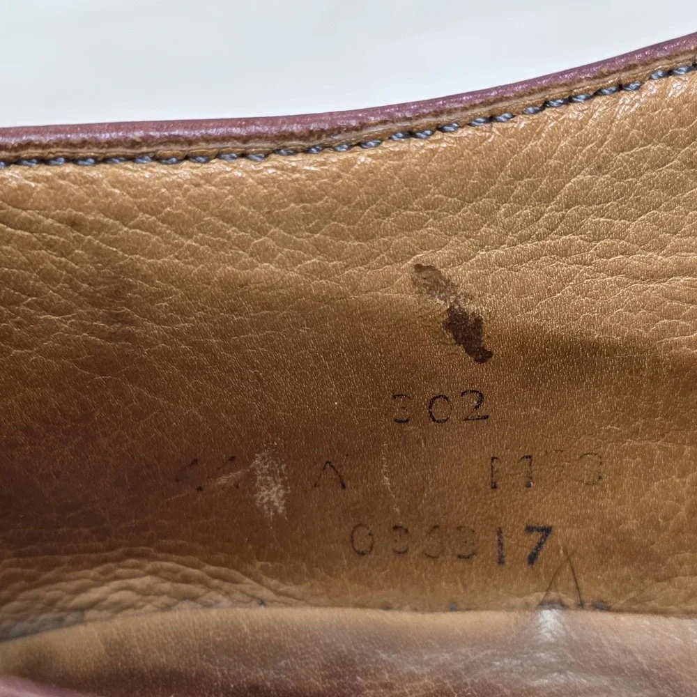 Brooks Brothers English Men's Brown Leather Derby Shoes Lace Up Size 11‎ US